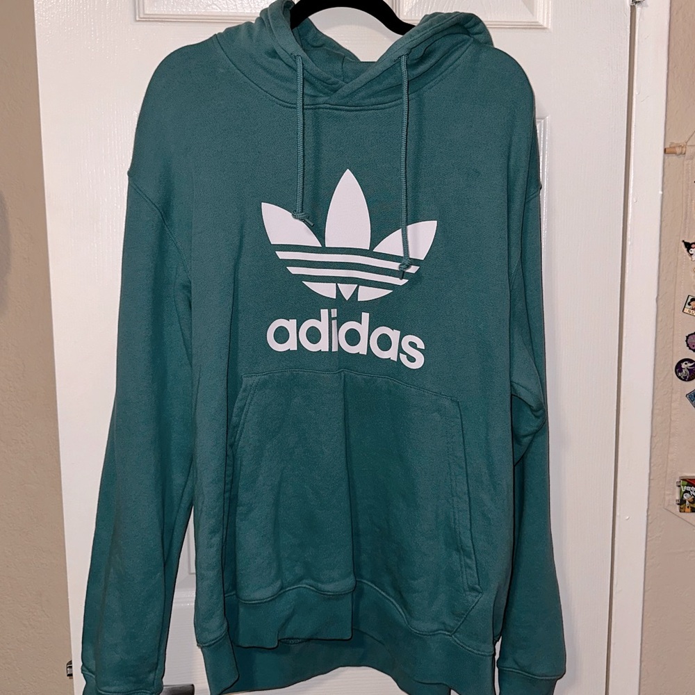 Adidas Originals Teal Hoodie with Logo💙💚